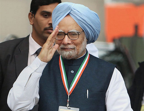 Former Prime Minister Manmohan Singh today thanked the Congress party and Sonia Gandhi for showing solidarity with him and said he was grateful to thm. PTI File Photo