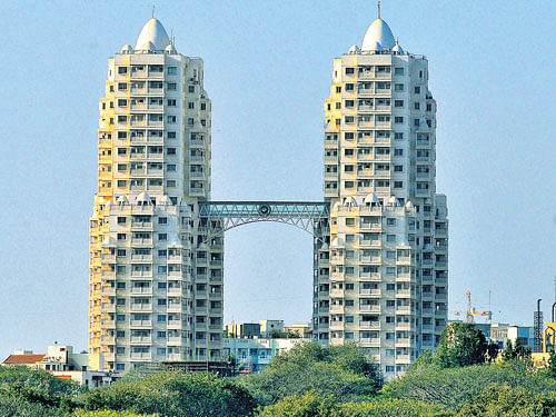 he fact that Manyata Tech Park is nearby prompts many home seekers to buy property in Hebbal. DH PHOTOS BY B K JANARDHAN