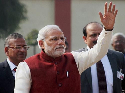 Prime Minister Narendra Modi today flew into the Sri Lankan capital in the early hours for a historic visit during which he is expected to hold talks with the country's top leadership. PTI file photo