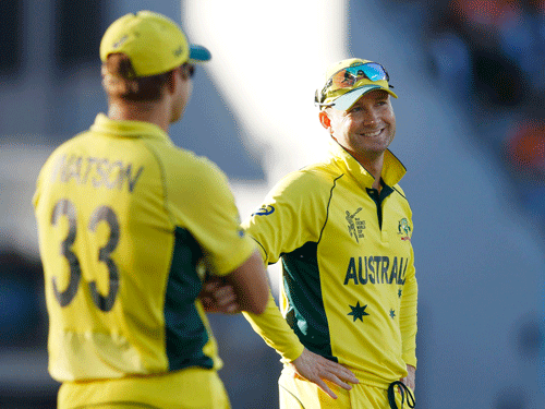 Australia skipper Michael Clarke pledged no mercy on crisis-hit Scotland as the four-time World Cup champions seek a headline-grabbing performance ahead of a potential quarterfinal collision with Pakistan. Reuters File photo