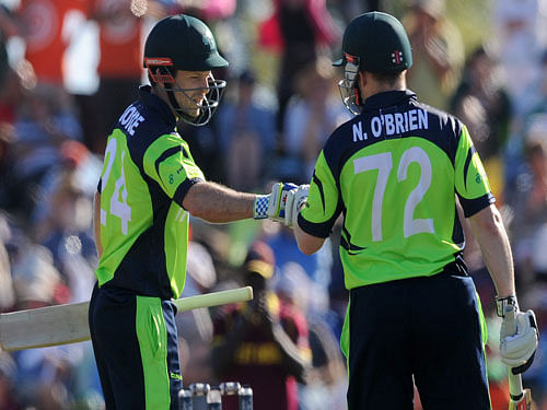 Captain William Porterfield made a composed century before Pakistan seamers staged a fightback to bowl out Ireland for 237 in a must-win final pool B match of the ICC Cricket World Cup here today.AP FIle Photo