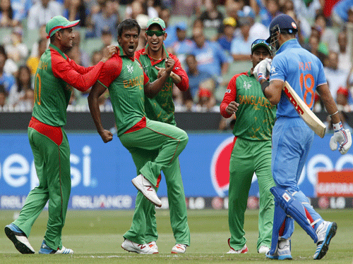 Bangladesh's 109-run defeat against India in a World Cup quarterfinal has created an outcry in Bangladesh, with fans and supporters alleging the umpires had favoured the winners. Reuters file photo