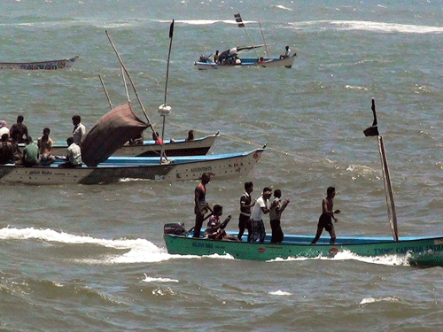Twenty-nine fishermen from here were taken into custody by the Sri Lankan Navy tonight while they were fishing near Katchatheevu. PTI file photo. For representation purpose