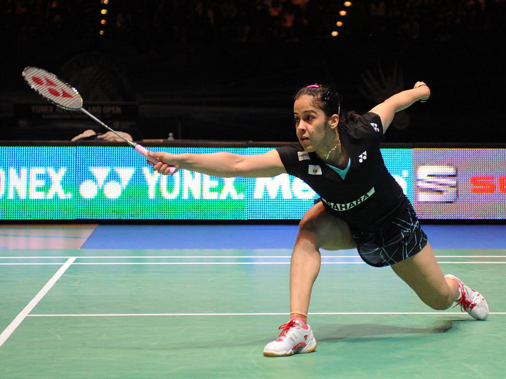 Avenging her All England loss to Spain's Carolina Marin and clinching the World No. 1 status will be on her mind when ace Indian shuttler Saina Nehwal leads the home challenge in the Yonex Sunrise India Open Super Series which gets underway with the qualifiers here tomorrow. AP file photo
