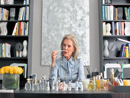 aroma of hope: Audrey Gruss, founder of the Hope for Depression Research Foundation, who is just beginning the process of creating a fragrance, said she wanted a scent that itself could be comforting to people with depression. nyt