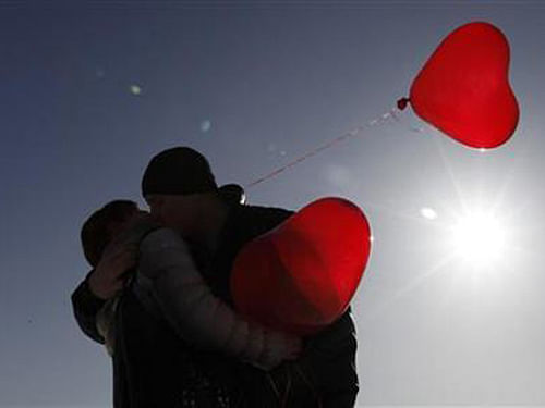 Salvador do Mundo village panchayat, located near state capital Panaji, passed a resolution recently banning kissing in public along with consumption of liquor and playing loud music openly. Reuters File Photo for representation.