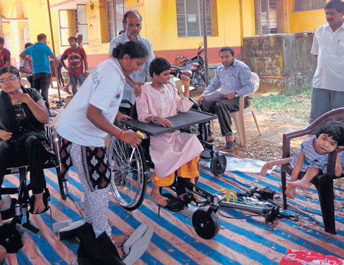 Several facilities like wheelchairs were also distributed to them in Uppinangady village in Dakshina Kannada district. DH PHOTOS