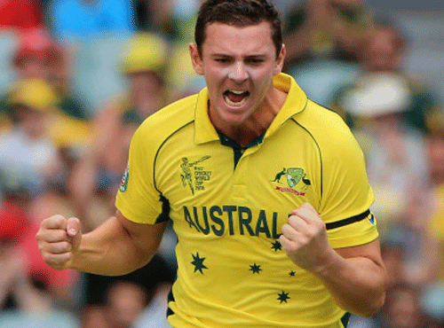 Australia fast bowler Josh Hazlewood. AP File Photo.