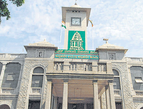 Bruhat Bengaluru Mahanagara Palike (BBMP) office in Bengaluru. File photo