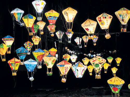 Sky ornaments Beautifully crafted Taiwanese lanterns.