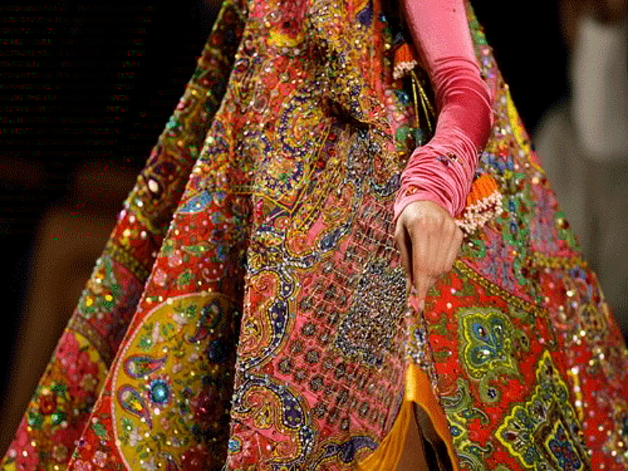 Pakistani mirror work sales dresses