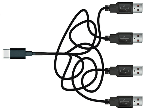 A rendering of the the new USB Type-C cable. INYT