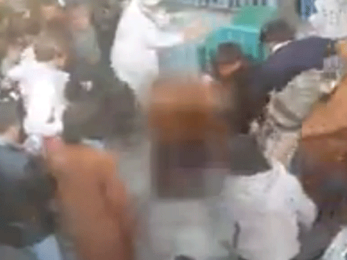 Mob killing of an Afghan woman. Screen Grab.