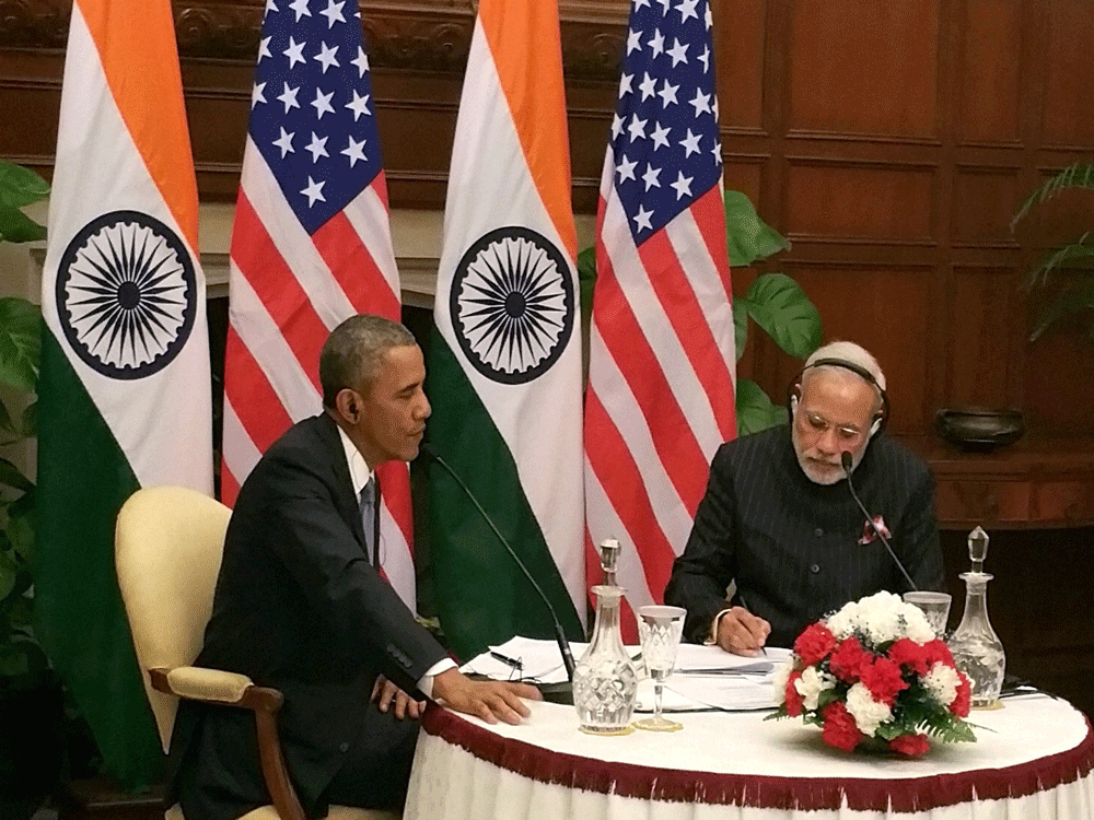 Obama's India visit. PTI File Photo