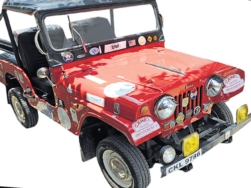 STRONG The 1964 Herald modified into a jeep. DH PHOTOS BY KISHOR KUMAR BOLAR