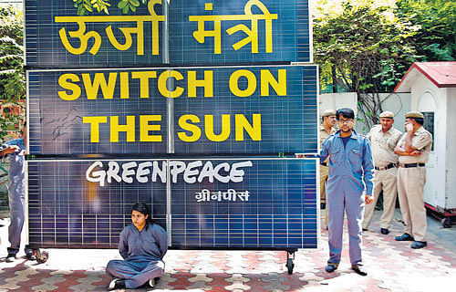 Greenpeace on Tuesday said it can sustain its India operations for another month and faces an imminent shutdown. File photo