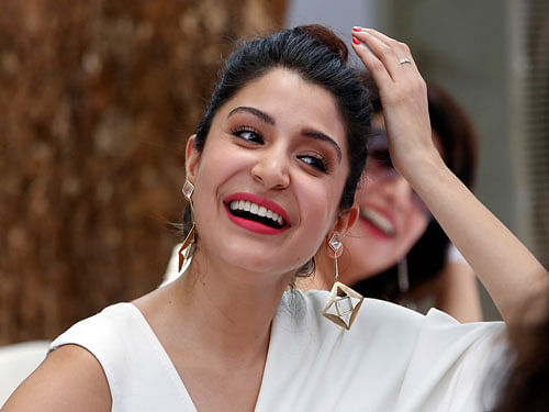 Bollywood actress Anushka Sharma smiles during the song launch of the upcoming movie 'Dil Dhadakne Do' in Mumbai. AP File Photo