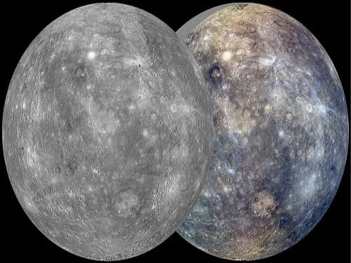 The planet Mercury is pictured in this mosaic photograph compiled with images taken from the spacecraft Messenger. Reuters photo