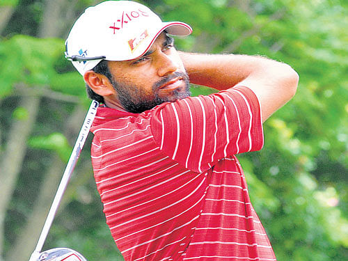 fine show India's Jaibir Singh in action during the opening day of the 12th SAARC Nations Golf Championship. DH photo