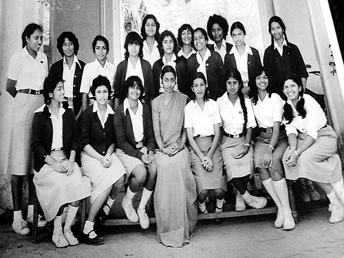 (Seated, from left) R Mary, Rekha, Vatsala, the author, Tina, Shampa, Gowri and Simi. (Standing, from left) Brigitta, Shivanthi, Sunita, Meena, Anna, Anita, Mary, Connie and Jayanthi.