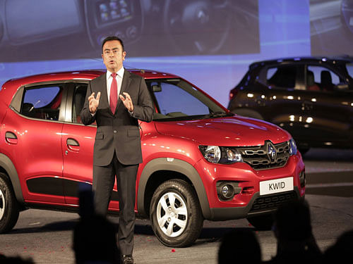 Carlos Ghosn, Chairman and CEO, Groupe Renault, at the event in Chennai. Image courtesy: Facebook