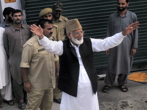 Hurriyat leader Syed Ali Shah Geelani. PTI file photo
