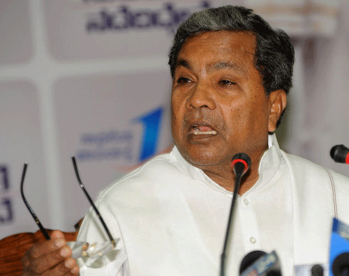 Karnataka Chief Minister Siddaramaiah dh file photo