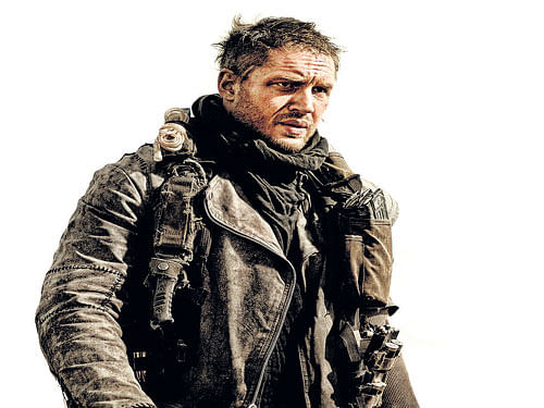 Warrior on screen Actor Tom Hardy in his latest film 'Mad Max: Fury Road'.