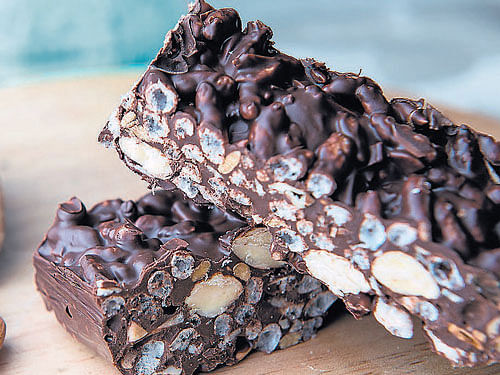 NUTRITIOUS Rice crispy breakfast bars made out of them.
