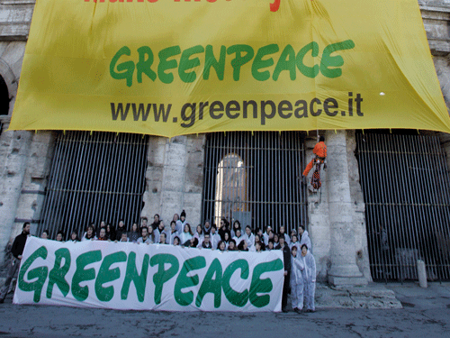 A dossier prepared by the Union Home Ministry on March 4 claimed that Greenpeace's foreign contribution was used 'to influence and lobby' for the formation of government policies. AP file photo