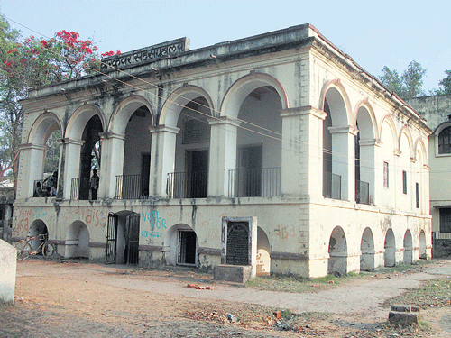 Ara House, also known as Veer Kunwar Singh Sanghralaya, in Bhojpur district, is in a dilapidated condition. MOHAN PRASAD