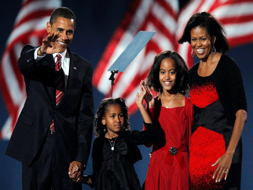 U.S. President Barack Obama's family. Reuters File Photo