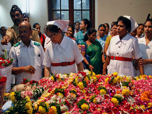 Aruna Shanbaug. AP file photo