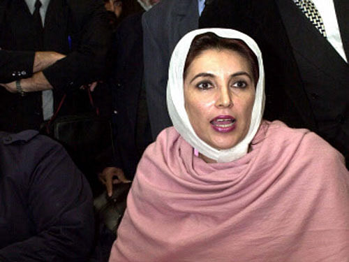 Former Pakistan prime minister Benazir Bhutto. AP File Photo