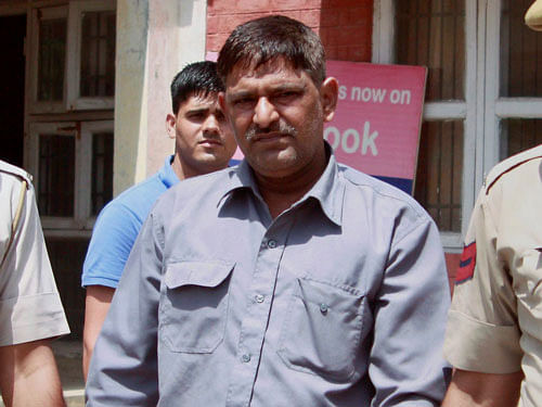 The Uber cab driver Vinod who was arrested on molestation charges in Gurgaon on Tuesday. PTI