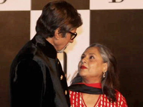 Megastar Amitabh Bachchan along with his wife Jaya Bachchan. PTI File Photo