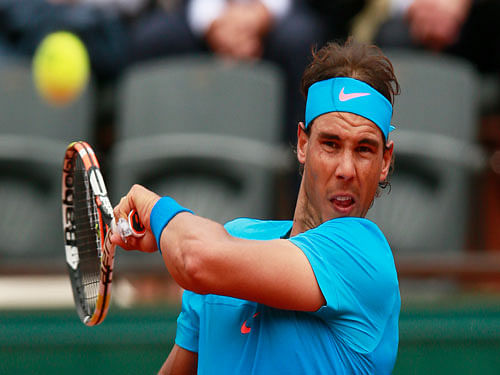Nadal showed fleeting glimpses of his best against Djokovic but was nowhere near the level that earned him nine French Open titles, striking only three forehand winners. Reuters file photo