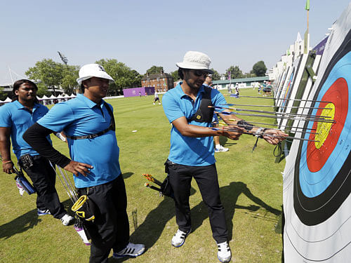 The Indian contingent, comprising Under-20 boys and girls, junior archers were scheduled to leave for the US tomorrow for the June 8-14 event in Yankton, South Dakota. AP file photo for representation