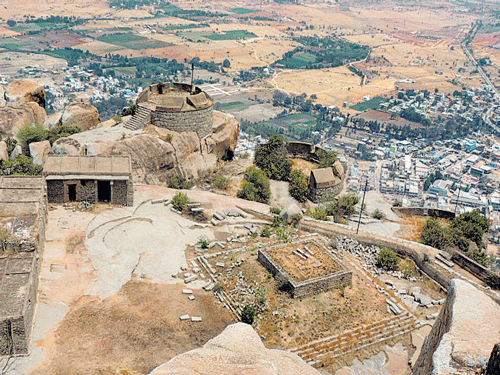 BREATHTAKING View of Pavagada from the Fort. PHOTO BY AUTHOR