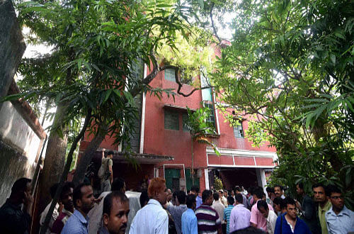 Partha De's house in Kolkata. PTI