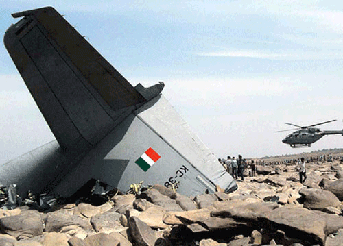 Both the pilots had ejected, IAF officials said, adding efforts were on to find them. The aircraft took off from the Allahabad base at 7:25 AM and crashed at around 8:47 AM nearly 18 kms from here. PTI file photo for representation