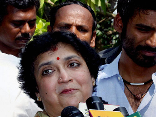 Tamil superstar Rajnikanth's wife, Latha. PTI File Photo.