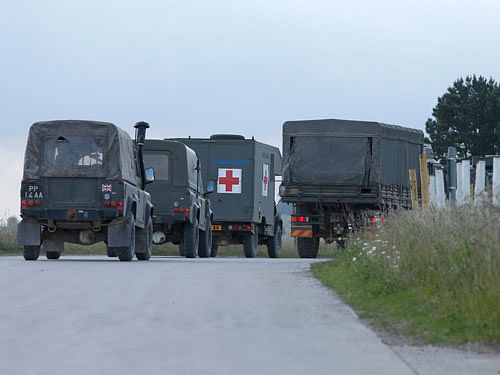 British military vehicles. Reuters File Photo for representation purpose only.