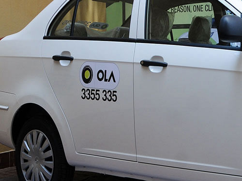 An Ola auto can be booked with an additional charge of Rs 10 as convenience fee over the fare fixed by the transport department. Whereas, the mini cab charges Rs 80 for the first four kilometres and then Rs 10 per km. Along with this, a customer has to pay a ride-time charge of Re 1 per minute which starts from pick-up time to drop time. DH file photo