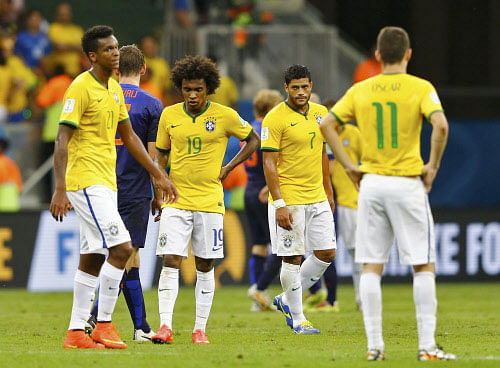 Football team of Brazil, Reuters File photo