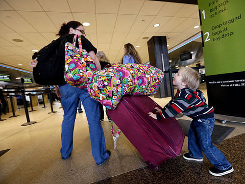 Airport luggage. AP File  Photo.