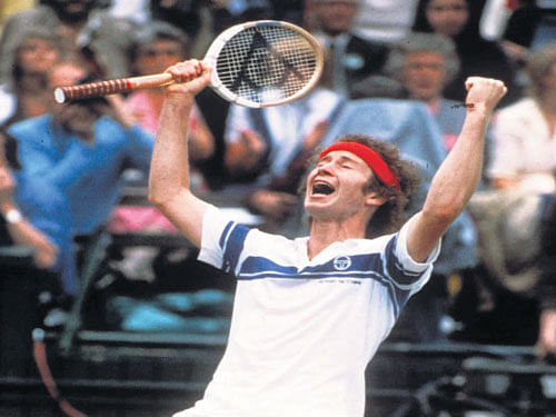 show-stopper John McEnroe's stunning tennis earned him as much popularity as his on-court theatrics did during the 1980s. ap