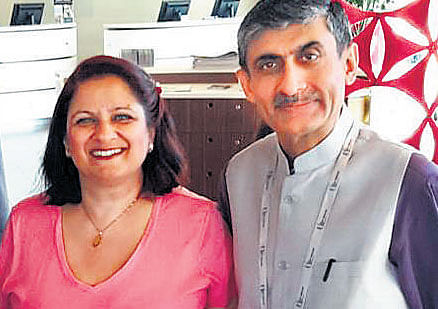Indian envoy Ravi Thapar and wife Sharmila. Facebook