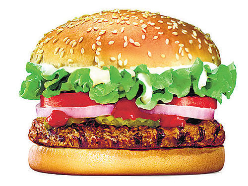 Burger King India introduced as many as six vegetarian snacks, sandwiches and entry-level burgers in the menu when it started in November, 2014. FILE photo for representation