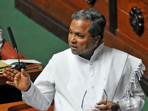 Karnataka Chief Minister Siddaramaiah . DH file photo